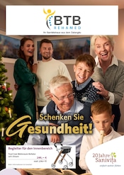 Aktueller BTB Rehamed GmbH Sanitätshaus Sanitätshäuser Prospekt in Zaberfeld und Umgebung, "Schenken Sie Gesundheit!" mit 6 Seiten, 12.11.2025 - 31.01.2026