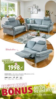 Couch im Polstermöbel Fischer Prospekt "FRÜHLINGS-BONUS" mit 36 Seiten (Erlangen)