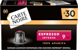 CAPSULES DE CAFÉ INTENSITÉ N9 CARTE NOIRE - CARTE NOIRE - Auchan Supermarché à Pélissanne CAPSULES DE CAFÉ INTENSITÉ N9 CARTE NOIRE - CARTE NOIRE en promo chez Auchan Supermarché Pélissanne à 9,15 €