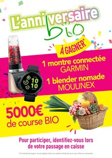 Catalogue NaturéO de la semaine 13, "L'anniversaire bio", page 2, 25/03/2026 - 26/04/2026 Prospectus NaturéO en cours, "L'anniversaire bio", page 2 sur 30
