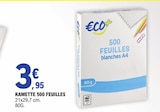 Ramette 500 feuilles - €CO+ dans le catalogue E.Leclerc