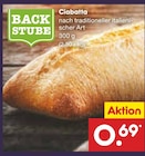 Ciabatta Angebote von Backstube bei Netto Marken-Discount Mettmann für 0,69 €