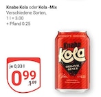 Kola im Angebot bei GLOBUS in Büdingen Kola Angebote von Knabe bei GLOBUS Büdingen für 0,99 €