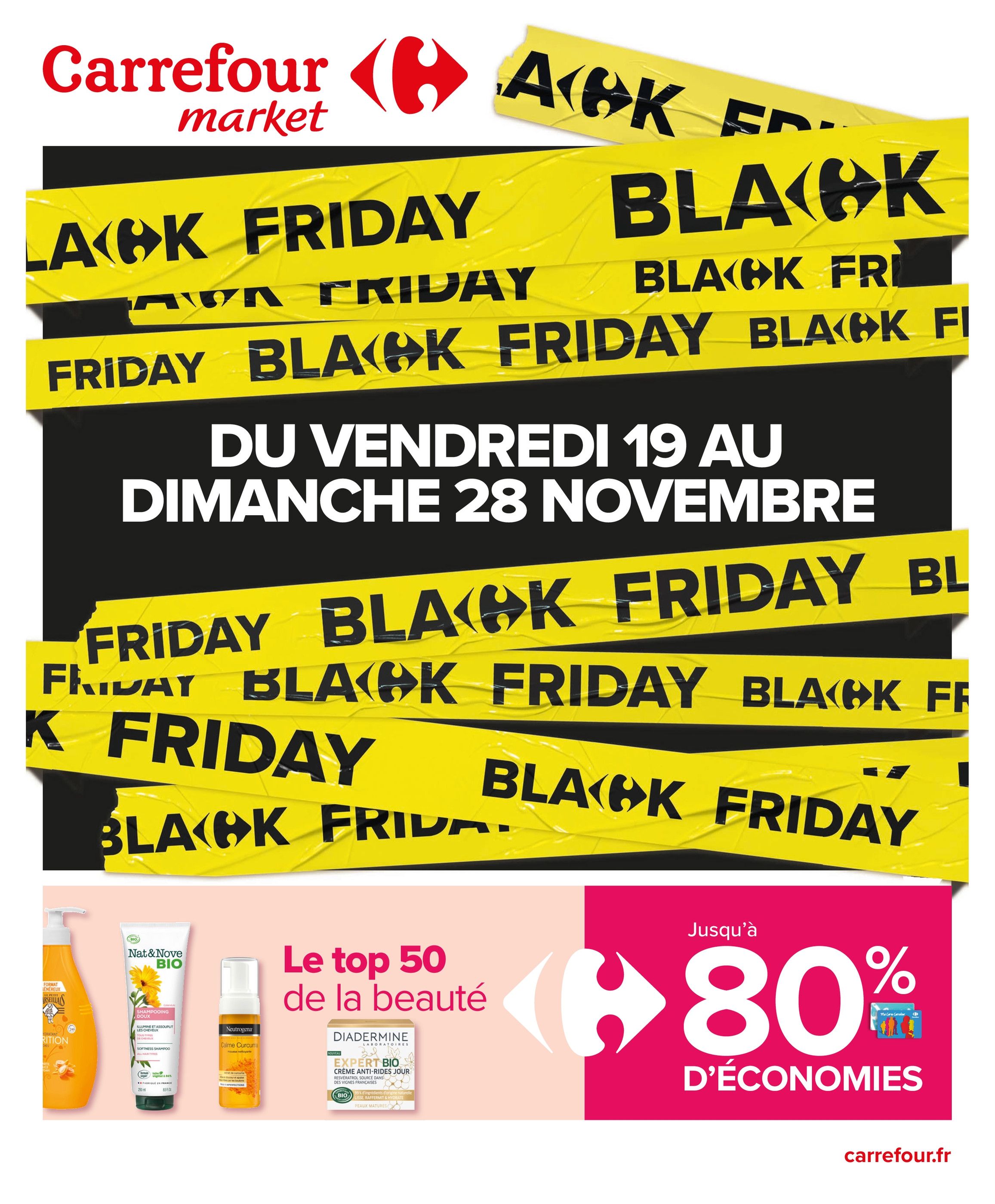 Catalogue Carrefour Market à Aix-en-Provence, avec 40 pages Prospectus Carrefour Market à Aix-en-Provence, "Black Friday", 40 pages, 19/11/2021 - 28/11/2021