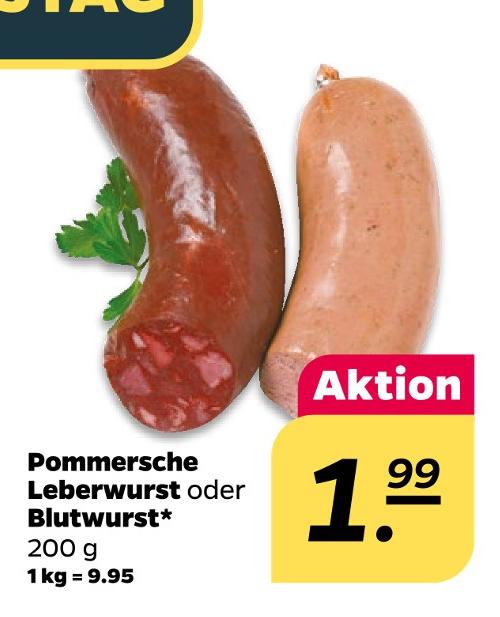Pommersche Leberwurst oder Blutwurst*
