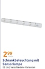 Schrankbeleuchtung mit Sensorlampe im Action Prospekt zum Preis von 2,99 €