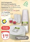 Partygeschirr Mehrweg-Schnapsbecher Angebote von OHO bei GLOBUS Gera für 1,99 €