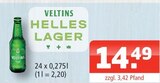 Aktuelles Helles Lager Angebot bei Getränke Oase in Lünen ab 14,49 €