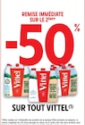 -50% remise immédiate sur le 2ème sur tout Vittel - Vittel dans le catalogue Intermarché