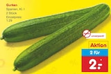 Gurken im aktuellen Netto Marken-Discount Prospekt für 2,00 €