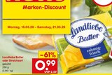 Butter oder Streichzart bei Netto Marken-Discount im Prospekt "" für 0,99 €