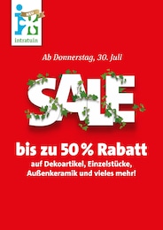 Intratuin Hildesheim Prospekt für Salzgitter mit 4 Seiten Intratuin Hildesheim Prospekt für Salzgitter: "SALE", 4 Seiten, 25.07.2026 - 31.07.2026