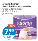 Pants im V-Markt Prospekt Pants von always discreet im aktuellen V-Markt Prospekt für 7,99 €