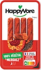 Merguez végétales et piquantes - HAPPYVORE en promo chez Intermarché Super Merguez végétales et piquantes - HAPPYVORE dans le catalogue Intermarché Super