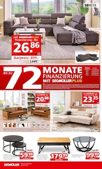 Wohnzimmertisch im Segmüller Prospekt "Jeder kann sich alles gönnen" mit 8 Seiten (Mannheim)
