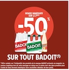Promo -50% REMISE IMMÉDIATE SUR LE 2ÈME SUR TOUT BADOIT à  dans le catalogue Intermarché à Corre