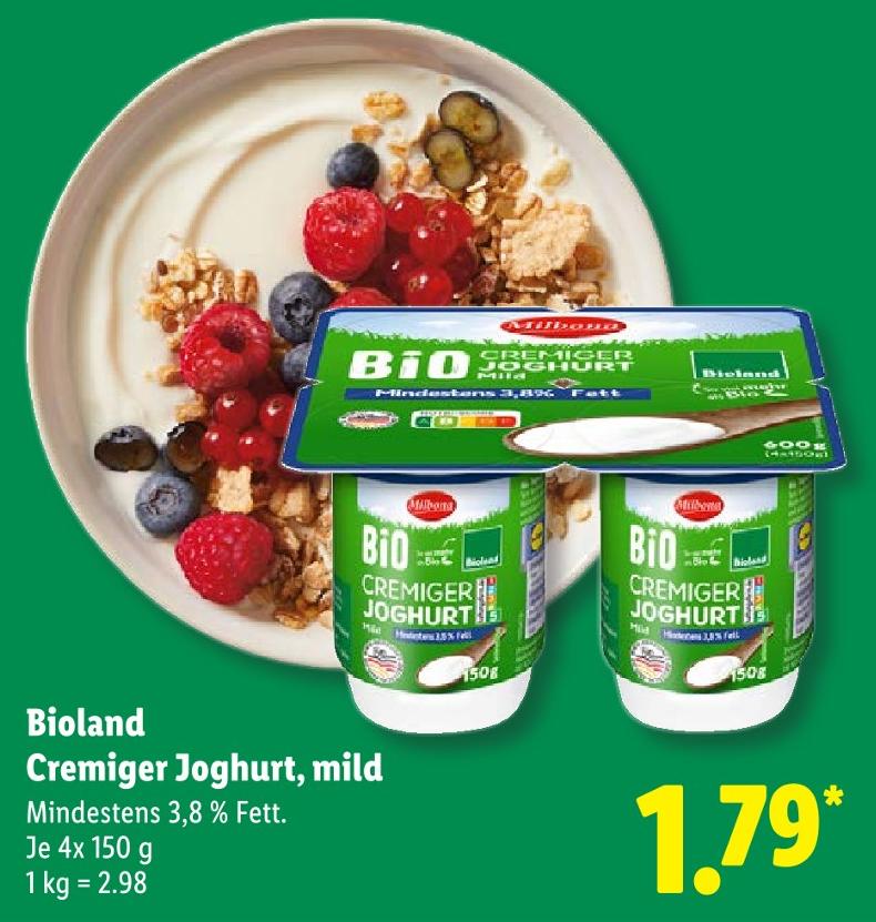 Bioland Cremiger Joghurt, mild