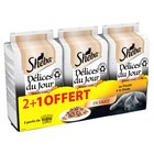 Sachets repas "Délices du Jour" pour chats en sauces - SHEBA - Carrefour à Calais Sachets repas "Délices du Jour" pour chats en sauces - SHEBA en promo chez Carrefour Calais à 5,50 €
