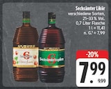 Sechsämter Likör Haselnuss Angebote bei E center Schwabach für 7,99 €