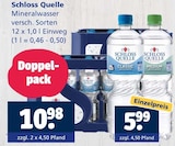 Classic im Angebot bei Getränkewelt in Duisburg Classic Angebote von Schloss Quelle bei Getränkewelt Duisburg für 5,99 €