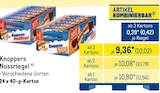 Nussriegel von Knoppers im aktuellen METRO Prospekt für 10,02 €