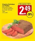 WEZ Vlotho - Virginia Schinken mit Pfeffer Angebot im Prospekt Virginia Schinken mit Pfeffer bei WEZ im Vlotho Prospekt für 2,49 €