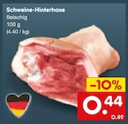Schweine-Hinterhaxe Angebote bei Netto Marken-Discount Weiden für 0,44 €
