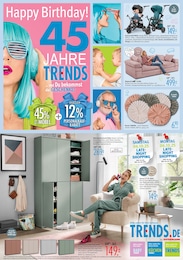 Trends Prospekt für Wuppertal: "Happy Birthday! 45 Jahre Trends", 8 Seiten, 27.09.2025 - 03.10.2025
