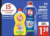 Geschirrspülmittel Kraftgel im EDEKA Prospekt Geschirrspülmittel Kraftgel von Pril im aktuellen EDEKA Prospekt für 1,39 €