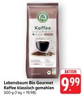 Bio Gourmet Kaffee klassisch gemahlen Angebote von Lebensbaum bei E center Rottenburg für 9,99 €
