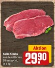 Aktuelle Fleisch Angebote bei REWE in Neuss Aktuelles Kalbs-Steaks Angebot bei REWE in Neuss ab 29,90 €