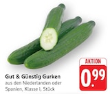 Gurken im aktuellen Prospekt bei EDEKA in Fischbachtal