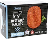 Steaks Hachés 5% M.G pur bœuf surgelés - CASINO dans le catalogue Casino Supermarchés