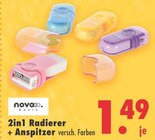 2in1 Radierer + Anspitzer von novoo basic für 1,49 € bei Mäc-Geiz im Angebot 2in1 Radierer + Anspitzer von novoo basic im aktuellen Mäc-Geiz Prospekt