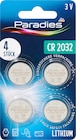 Batterien Lithium Knopfzelle CR2032 von Paradies für 1,25 € bei dm-drogerie markt im Angebot Batterien Lithium Knopfzelle CR2032 von Paradies im aktuellen dm-drogerie markt Prospekt