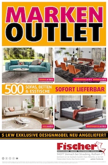 Polstermöbel Fischer Prospekt MARKEN OUTLET mit  Seite in Zachenberg und Umgebung