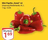 Aktuelles Mini-Paprika "Sweet" rot Angebot bei GLOBUS in Saarbrücken ab 1,69 €