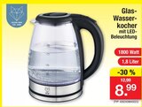 Aktuelles Glas-Wasserkocher mit LED-Beleuchtung Angebot bei Zimmermann in Hildesheim ab 8,99 €