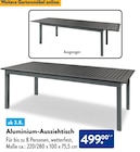 Aluminium-Ausziehtisch im aktuellen ALDI Nord Prospekt