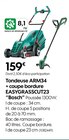 Tondeuse ARM34 + coupe bordure EASYGRASSCUT23 - Bosch en promo chez Truffaut Villemomble à 159,00 €