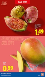 Prix et réduction Mangue dans le prospectus Lidl en cours Offre Mangue dans le catalogue Lidl du moment à la page 5