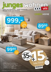 Aktueller XXXLutz Möbelhäuser Prospekt mit Couchtisch, "junges wohnen.", Seite 1