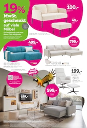 Aktueller mömax Prospekt mit Hocker, "19%MwSt. geschenkt auf viele Möbel", Seite 2