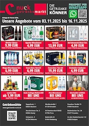 Nuck Getränke Mineralwasser im Prospekt Nuck Getränke Mineralwasser im Prospekt