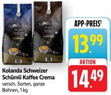 Kaffee Crema Angebote von Kolanda Schweizer Schümli bei E center Leinfelden-Echterdingen für 13,99 €