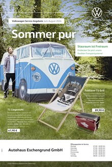 Aktueller Volkswagen Neubrandenburg Prospekt "Sommer pur" mit 1 Seite