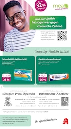 Aktueller mea - meine apotheke Apotheken Prospekt für Tönning: Unsere Juni-Angebote mit 4} Seiten, 01.06.2026 - 30.06.2026