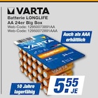 Batterie LONGLIFE AA 24er Big Box Angebote von VARTA bei HEM expert Schwäbisch Hall für 5,55 €