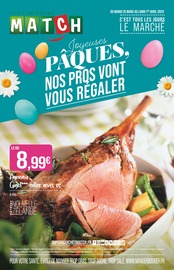 Prospectus Supermarchés Match à Haguenau, "Joyeuses PÂQUES, NOS PROS VONT VOUS RÉGALER", 28 pages de promos valables du 26/03/2024 au 01/04/2024