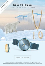 BERING Prospekt für Hamburg mit 8 Seiten BERING Prospekt für Hamburg: inspired by arctic beatuy, 8 Seiten, 20.05.2022 - 24.06.2022